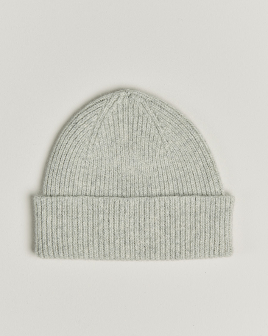 Hombres | Gorros | Le Bonnet | Lambswool/Caregora Beanie Silver