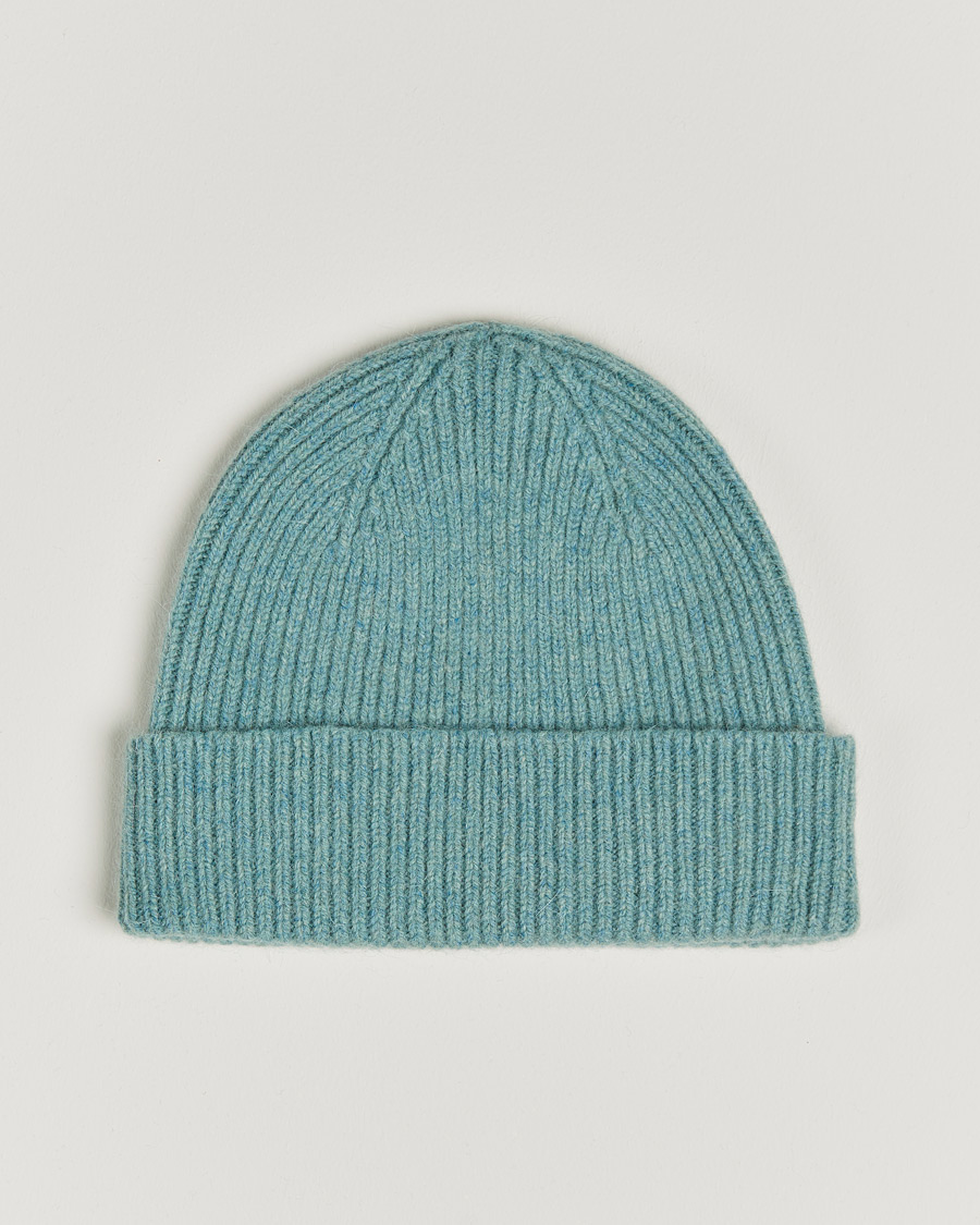 Hombres | Le Bonnet Lambswool/Caregora Beanie Basil | Le Bonnet | Lambswool/Caregora Beanie Basil