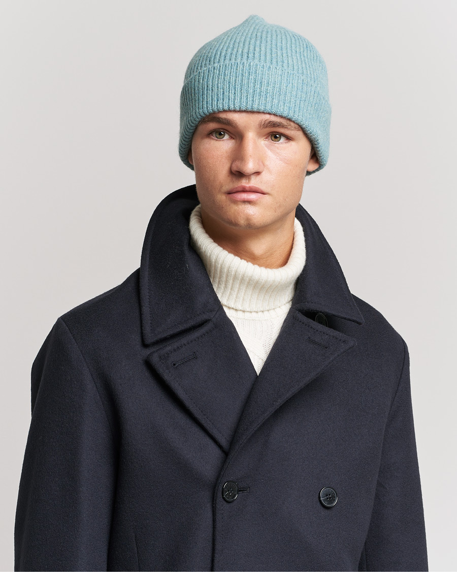 Hombres | Le Bonnet Lambswool/Caregora Beanie Basil | Le Bonnet | Lambswool/Caregora Beanie Basil