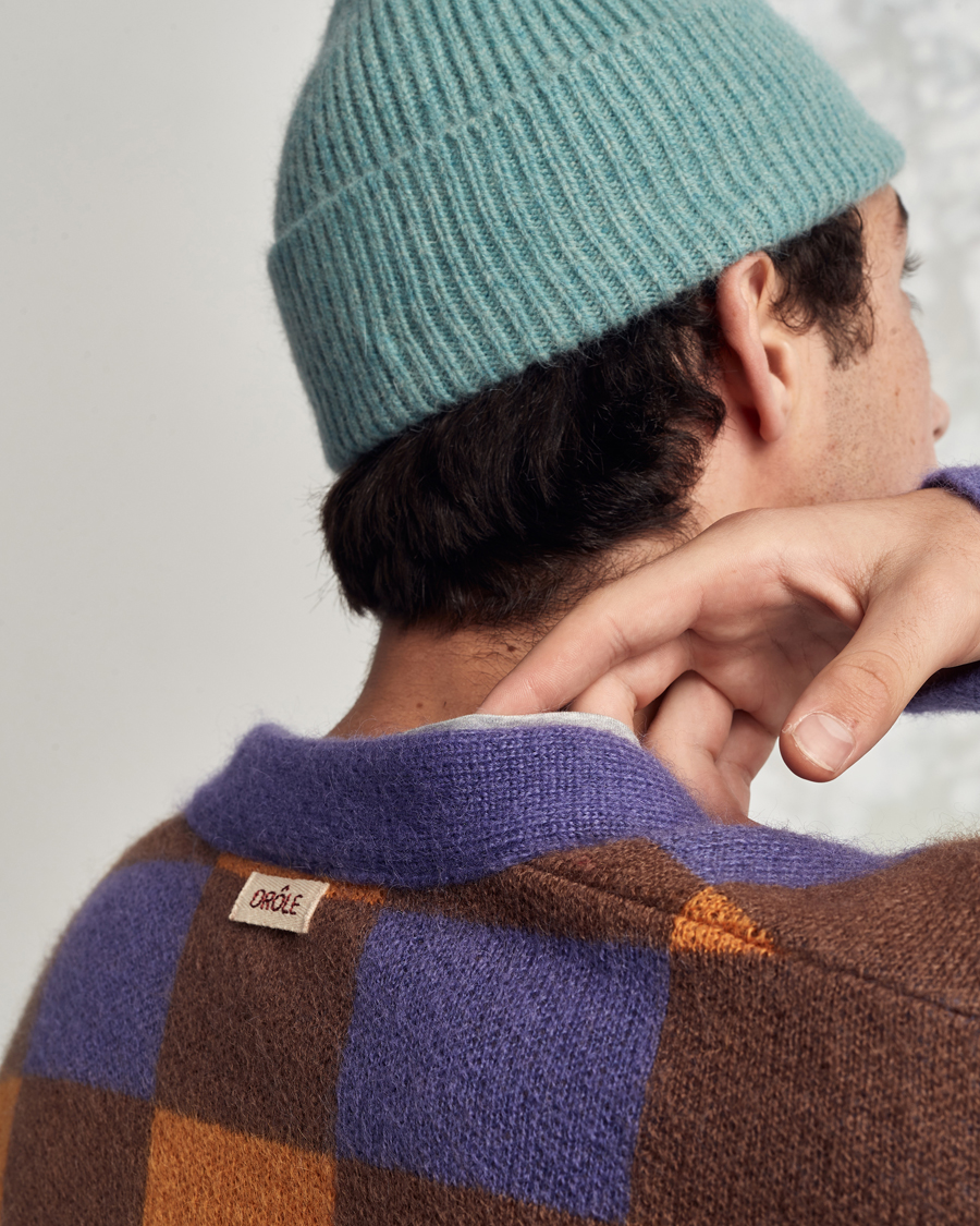 Hombres | Le Bonnet Lambswool/Caregora Beanie Basil | Le Bonnet | Lambswool/Caregora Beanie Basil