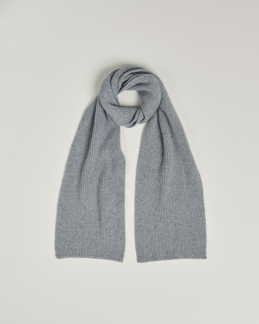 Hombres | Bufandas | Le Bonnet | Lambswool/Caregora Scarf Smoke