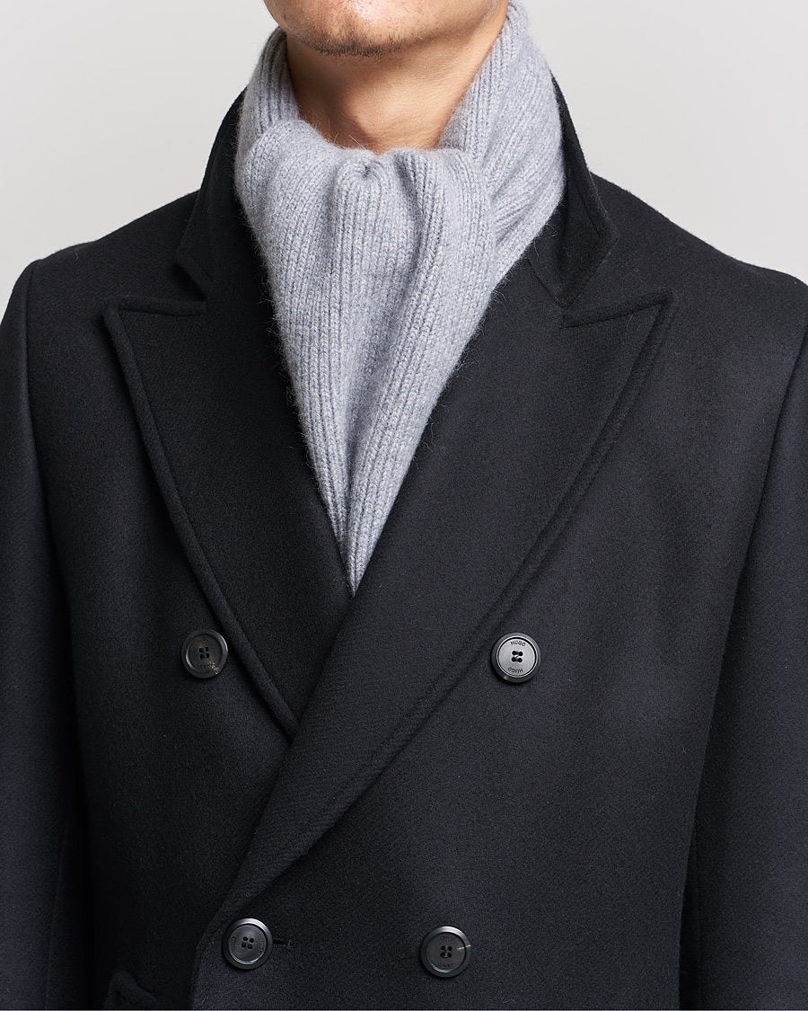 Hombres | Bufandas | Le Bonnet | Lambswool/Caregora Scarf Smoke