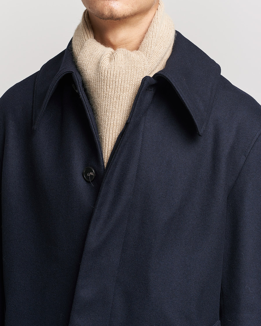 Hombres | Bufandas | Le Bonnet | Lambswool/Caregora Scarf Sand