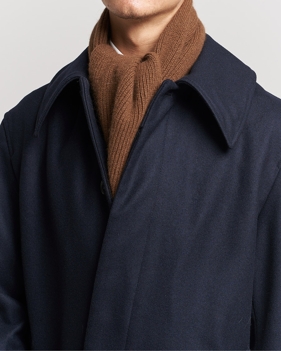 Hombres | Bufandas | Le Bonnet | Lambswool/Caregora Scarf Walnut