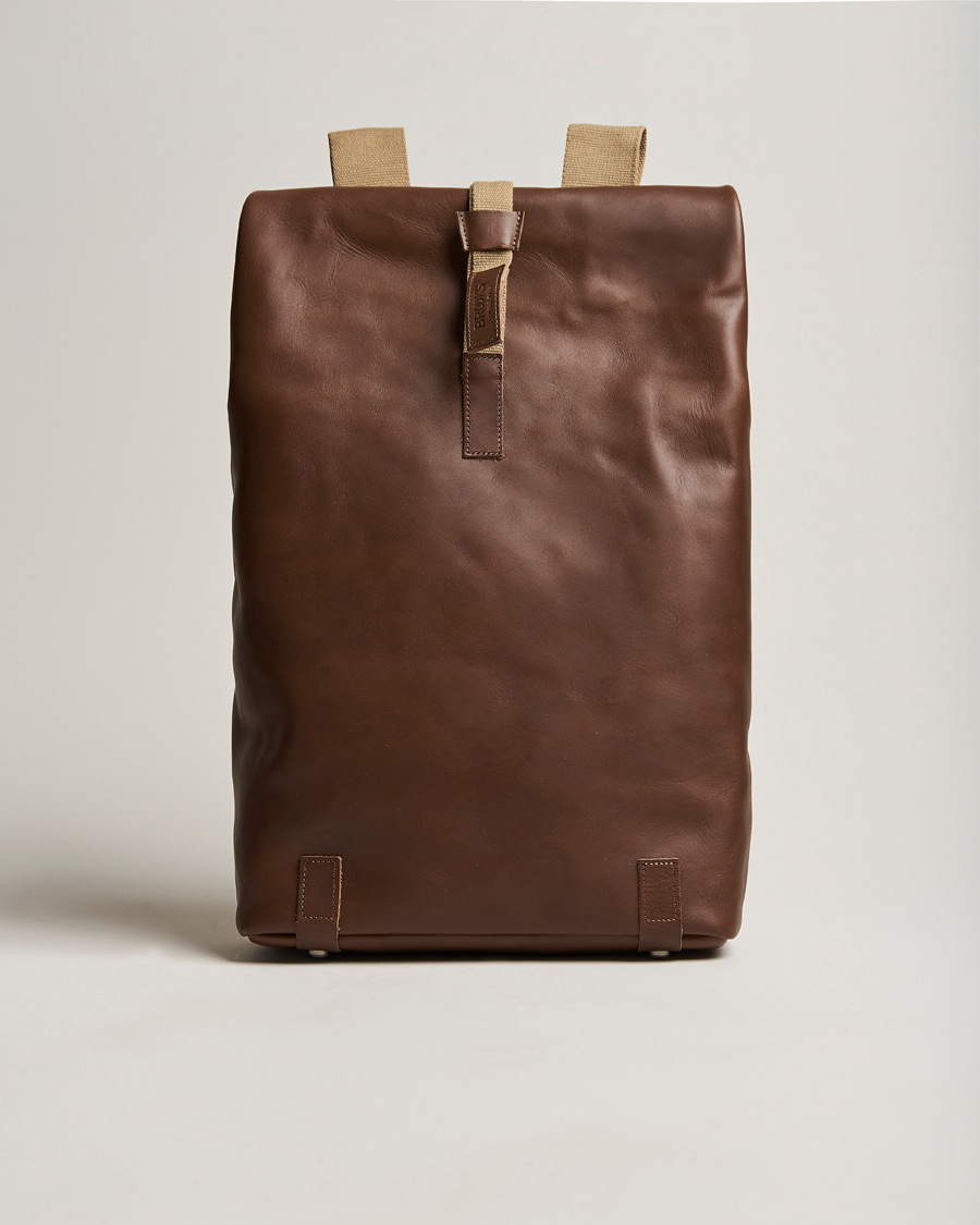 Hombres | Bolsos | Brooks England | Pickwick Large Leather Backpack Dark Tan