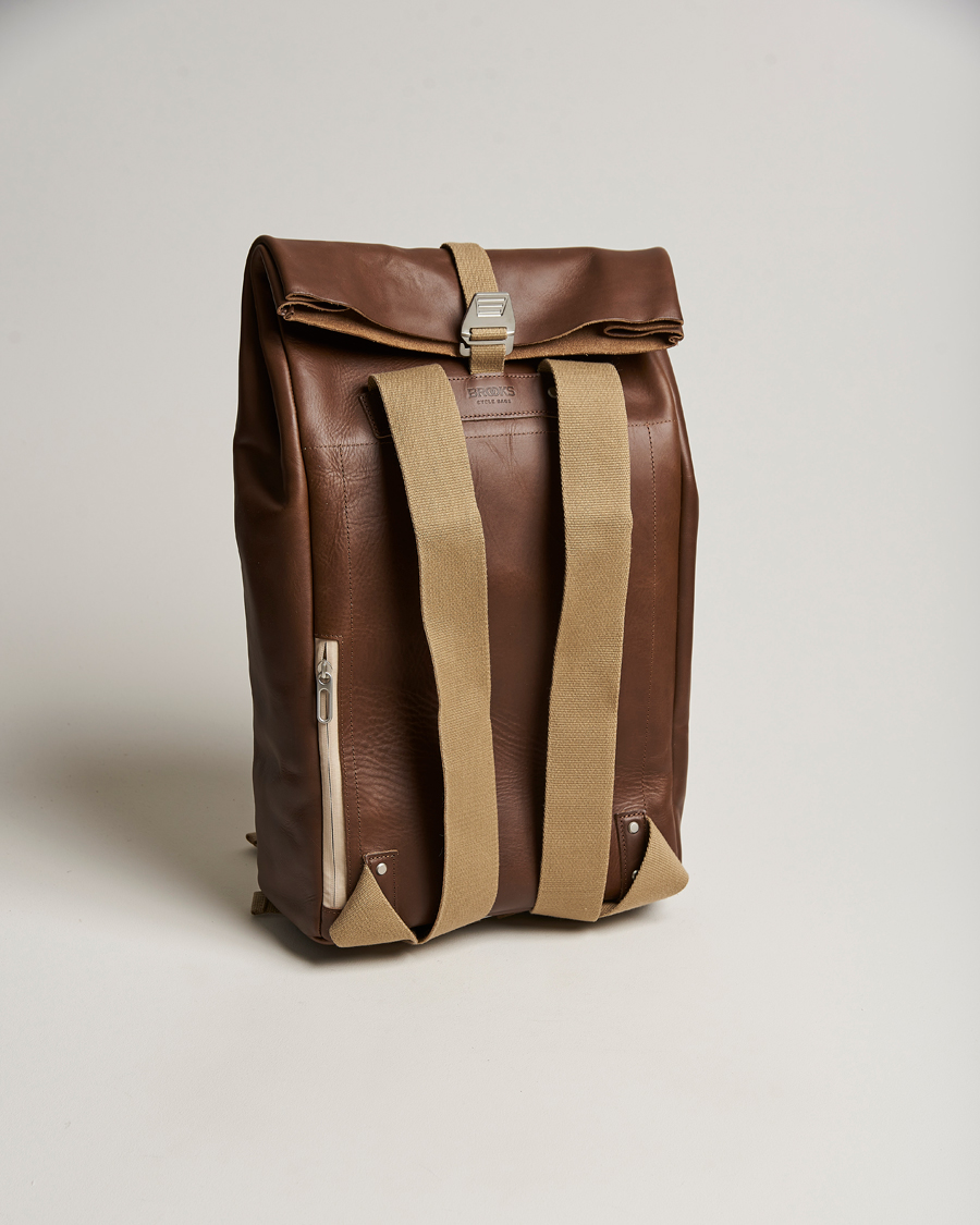 Hombres | Bolsos | Brooks England | Pickwick Large Leather Backpack Dark Tan