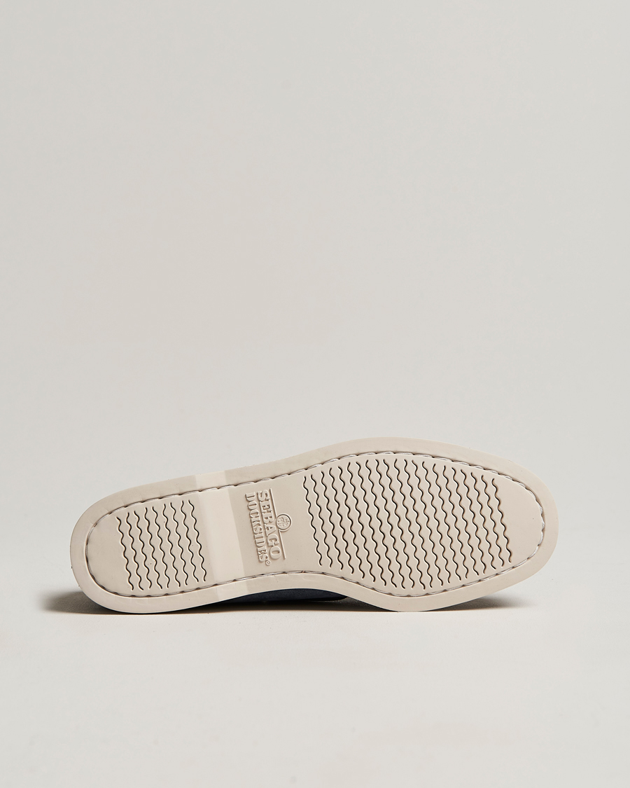 Hombres | Zapatos náuticos | Sebago | Docksides Suede Boat Shoe Blue Navy