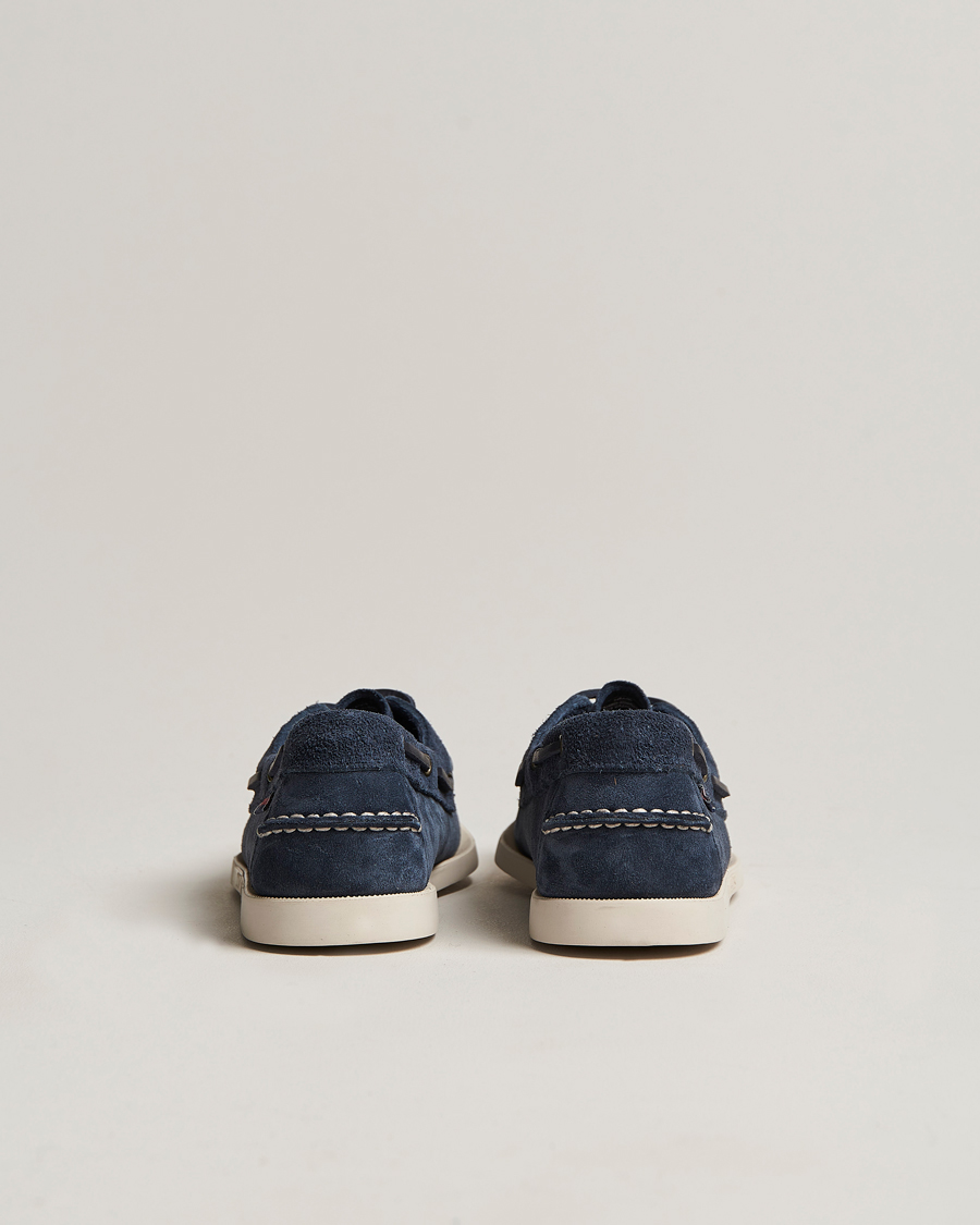 Hombres | Zapatos náuticos | Sebago | Docksides Suede Boat Shoe Blue Navy