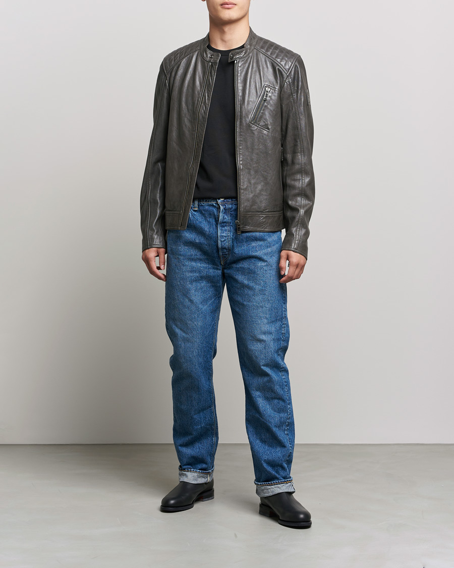 Hombres | Abrigos y chaquetas | Belstaff | V Racer 2.0 Leather Jacket Dark Grey