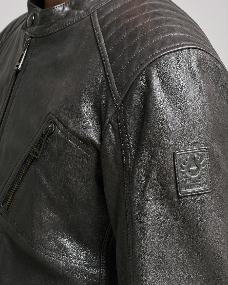 Hombres | Abrigos y chaquetas | Belstaff | V Racer 2.0 Leather Jacket Dark Grey