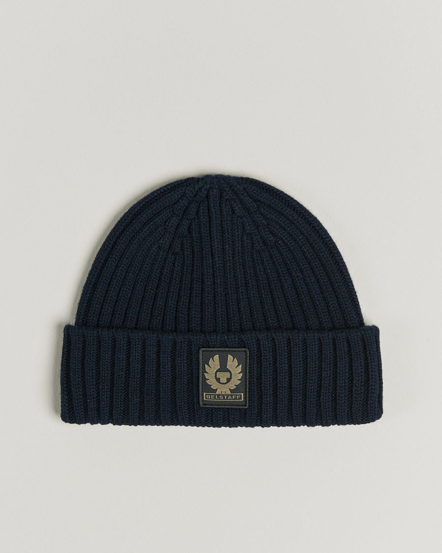 Hombres | Belstaff Watch Wool Beanie Dark Navy | Belstaff | Watch Wool Beanie Dark Navy