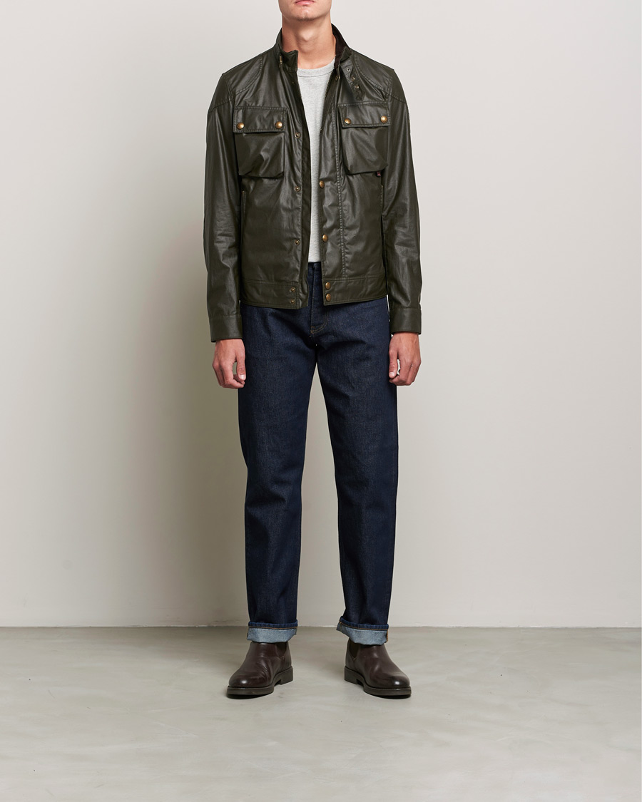 Hombres | Abrigos y chaquetas | Belstaff | Racemaster Waxed Jacket Faded Olive