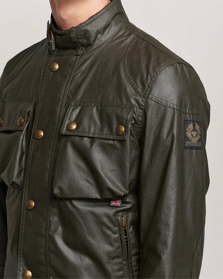 Hombres | Abrigos y chaquetas | Belstaff | Racemaster Waxed Jacket Faded Olive