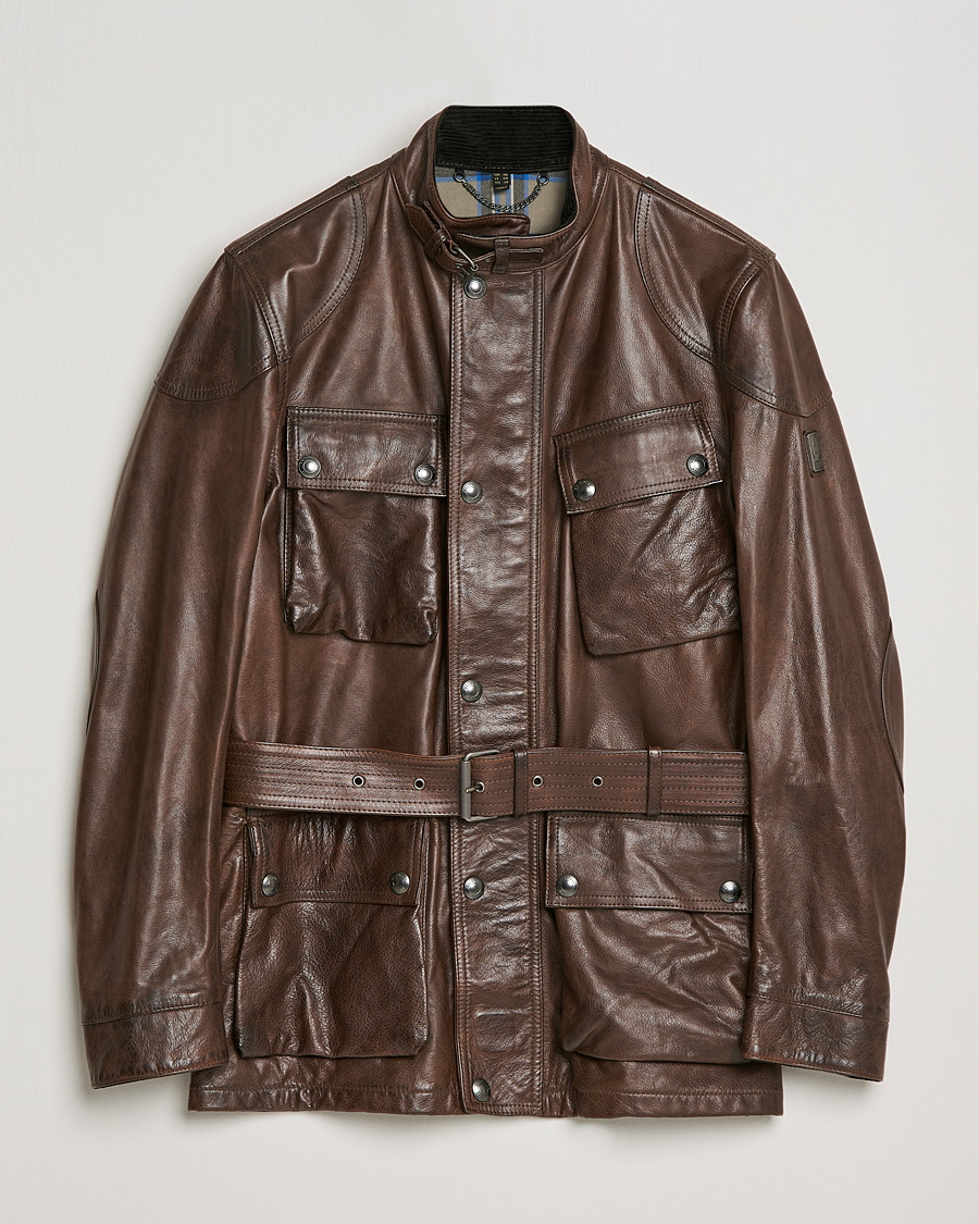 Hombres | Abrigos y chaquetas | Belstaff | Trialmaster Panther Leather Jacket Saddle Brown