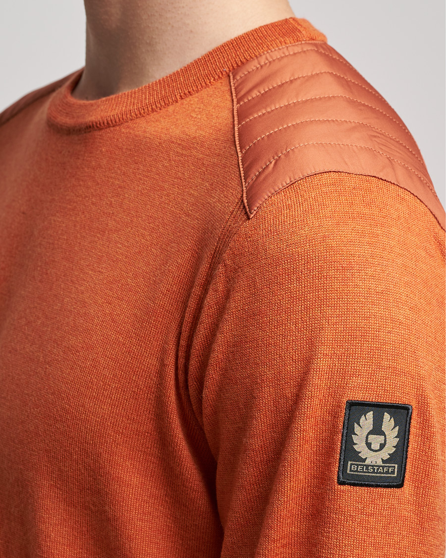 Hombres | Jerséis y prendas de punto | Belstaff | Kerrigan Crew Neck Merino Sweatshirt Amber