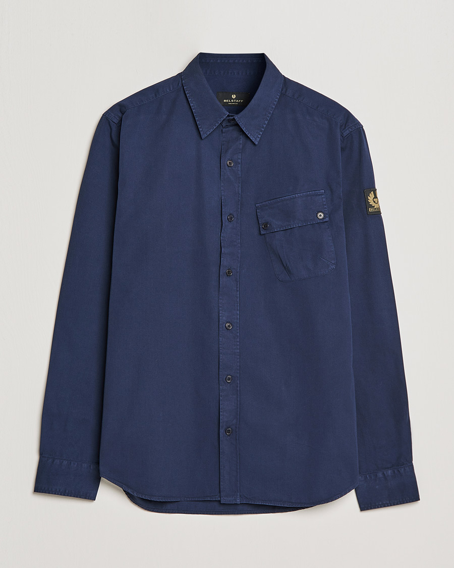 Hombres | Camisas | Belstaff | Pitch Cotton Pocket Shirt Deep Navy