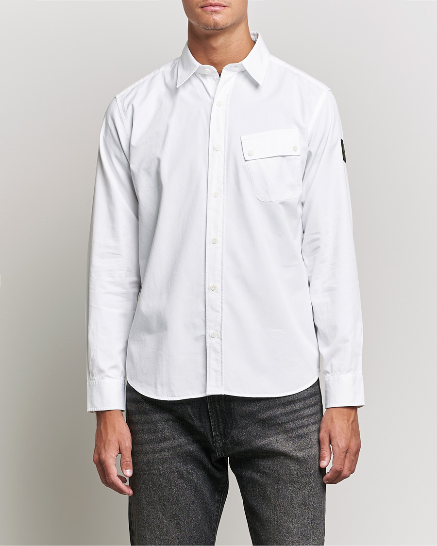Hombres | Camisas casuales | Belstaff | Pitch Cotton Pocket Shirt White