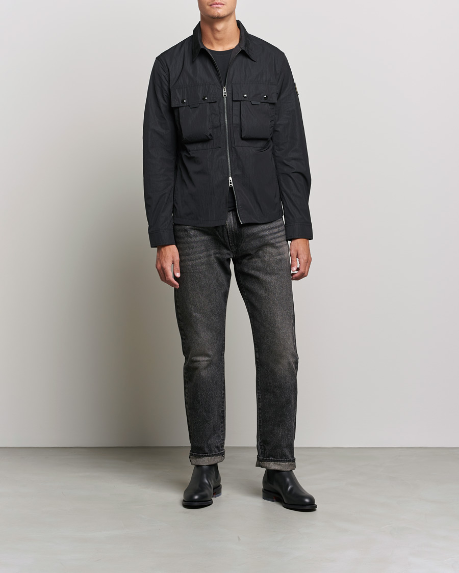 Hombres | Camisas | Belstaff | Tactical Nylon Pocket Overshirt Black