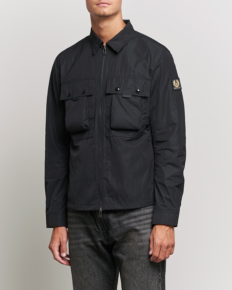 Hombres | Camisas | Belstaff | Tactical Nylon Pocket Overshirt Black