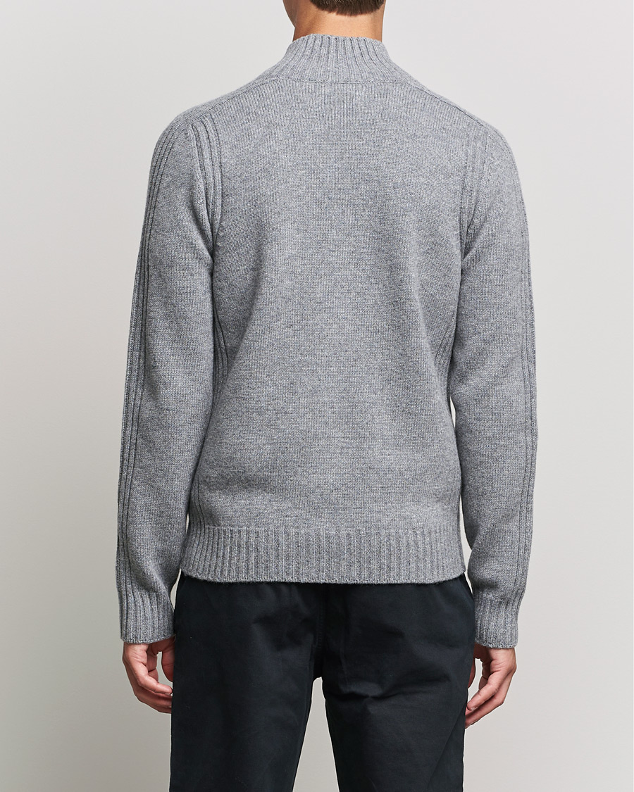 Hombres | Jerséis y prendas de punto | Belstaff | Watch Full Zip Wool Cardigan Pale Grey Melange