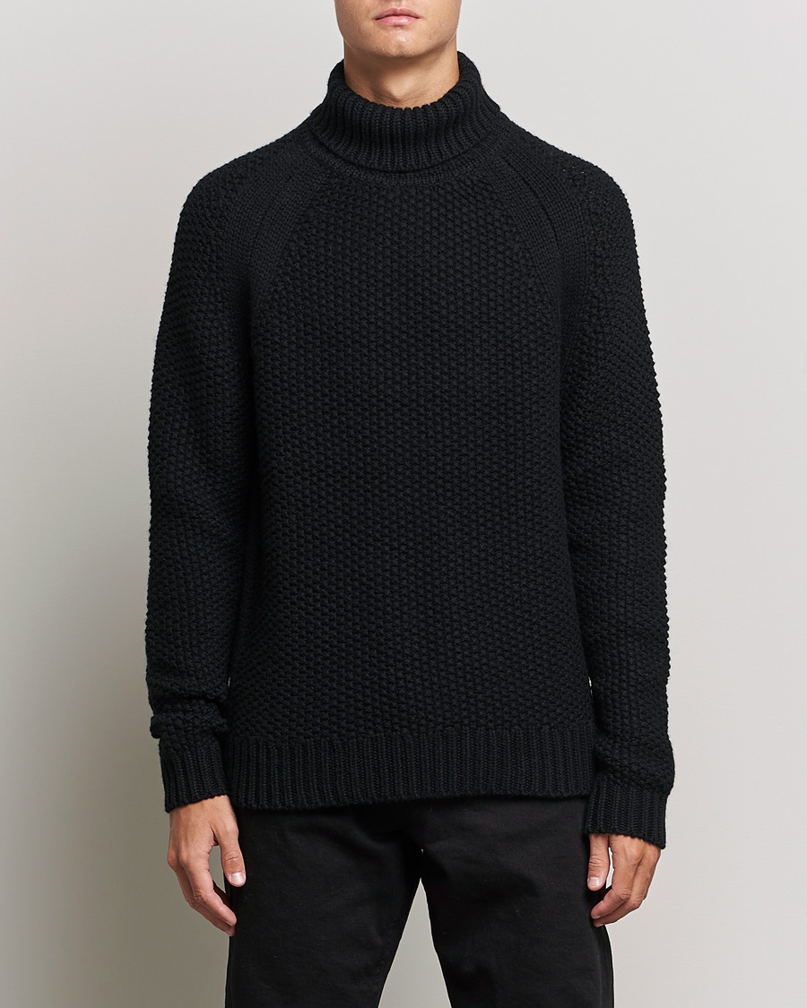 Hombres | Jerséis y prendas de punto | Belstaff | Manor Wool Rollneck Black