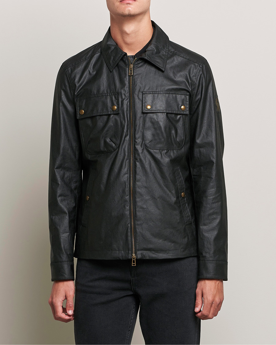 Hombres | Abrigos y chaquetas | Belstaff | Tour Waxed Shirt Jacket Black