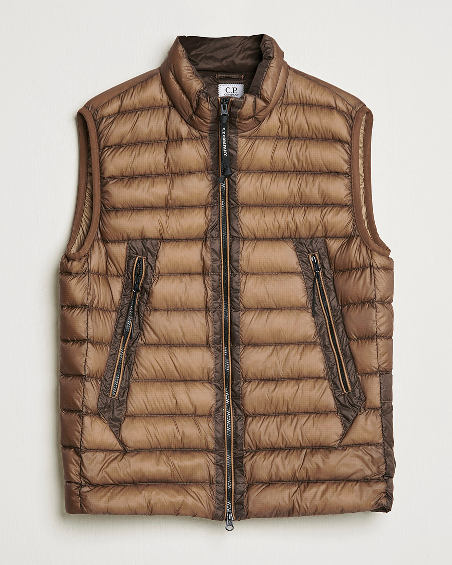 Hombres | Abrigos y chaquetas | C.P. Company | DD Shell Padded Down Vest Brown