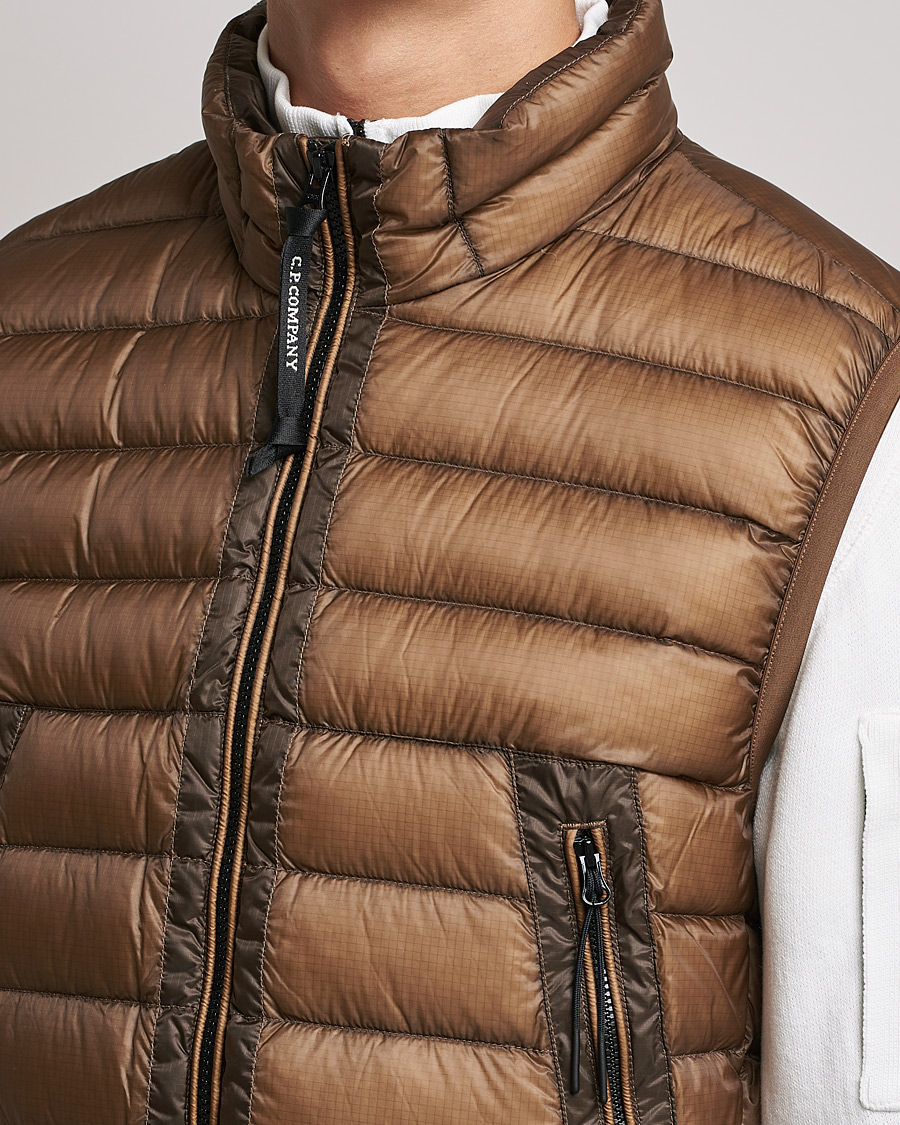 Hombres | Abrigos y chaquetas | C.P. Company | DD Shell Padded Down Vest Brown