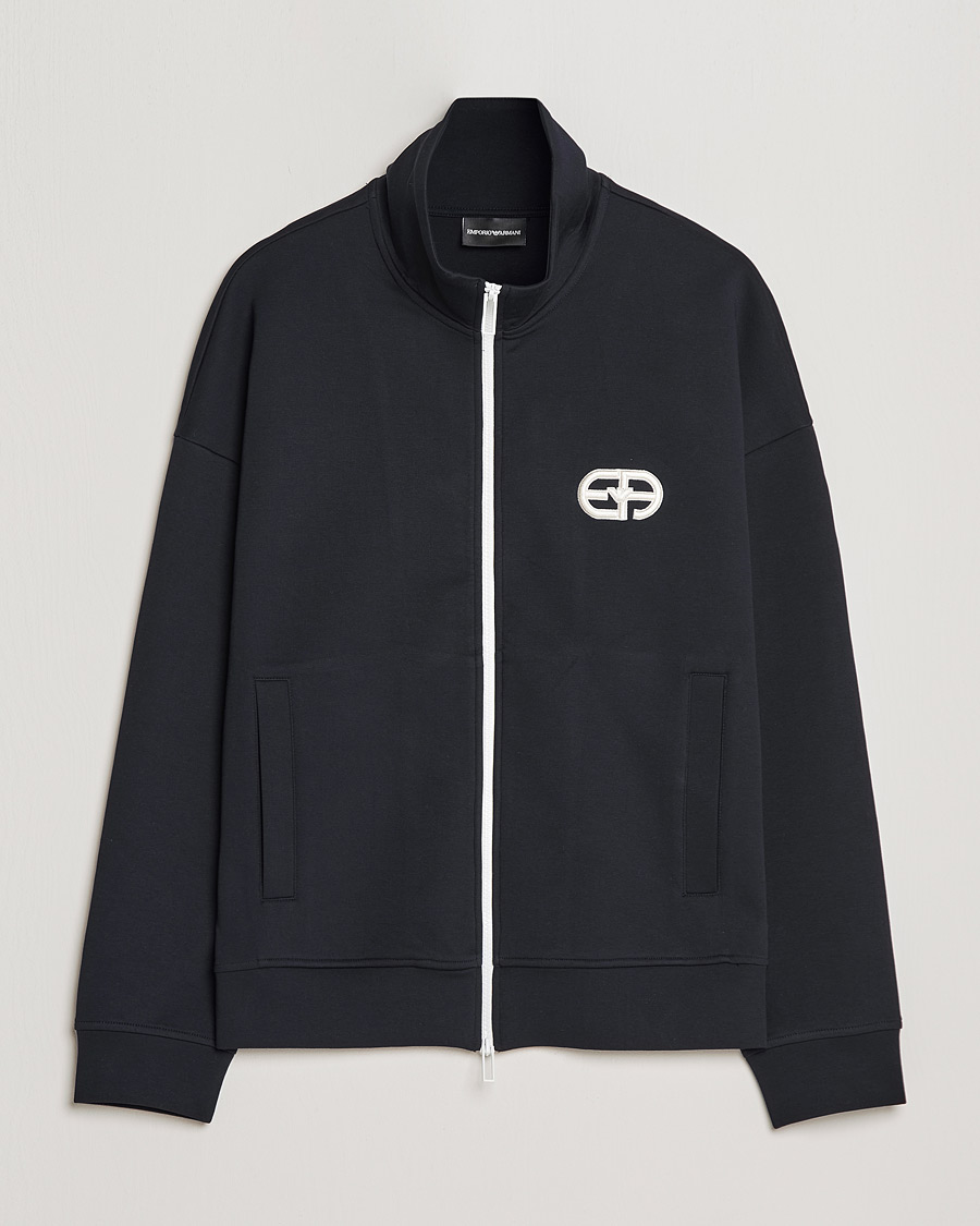 Hombres | Jerséis y prendas de punto | Emporio Armani | Wool Cardigan Dark Navy