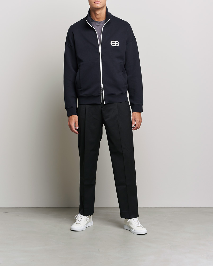 Hombres | Jerséis y prendas de punto | Emporio Armani | Wool Cardigan Dark Navy