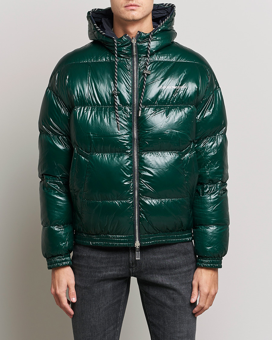 Hombres | Abrigos y chaquetas | Emporio Armani | Down Puffer Jacket Green/Black