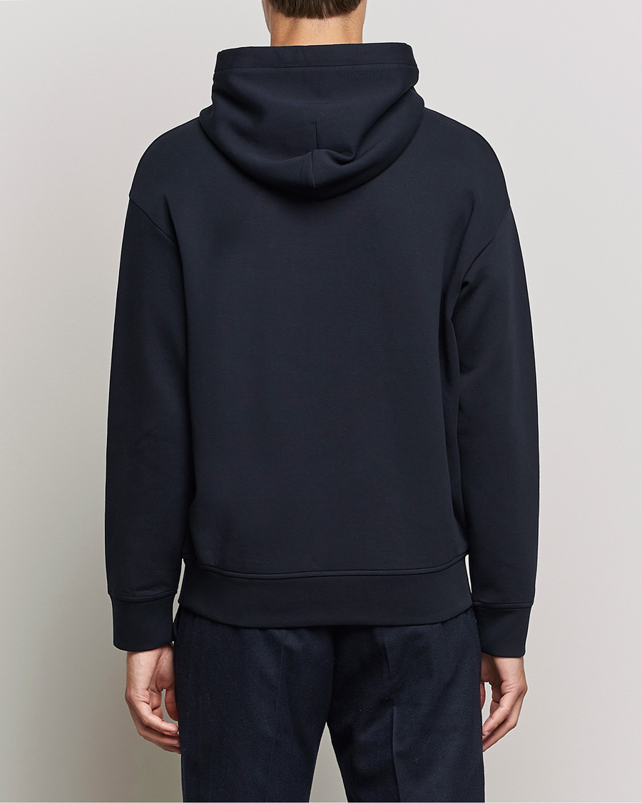 Hombres | Jerséis y prendas de punto | Emporio Armani | Cotton Eagle Hoodie Navy