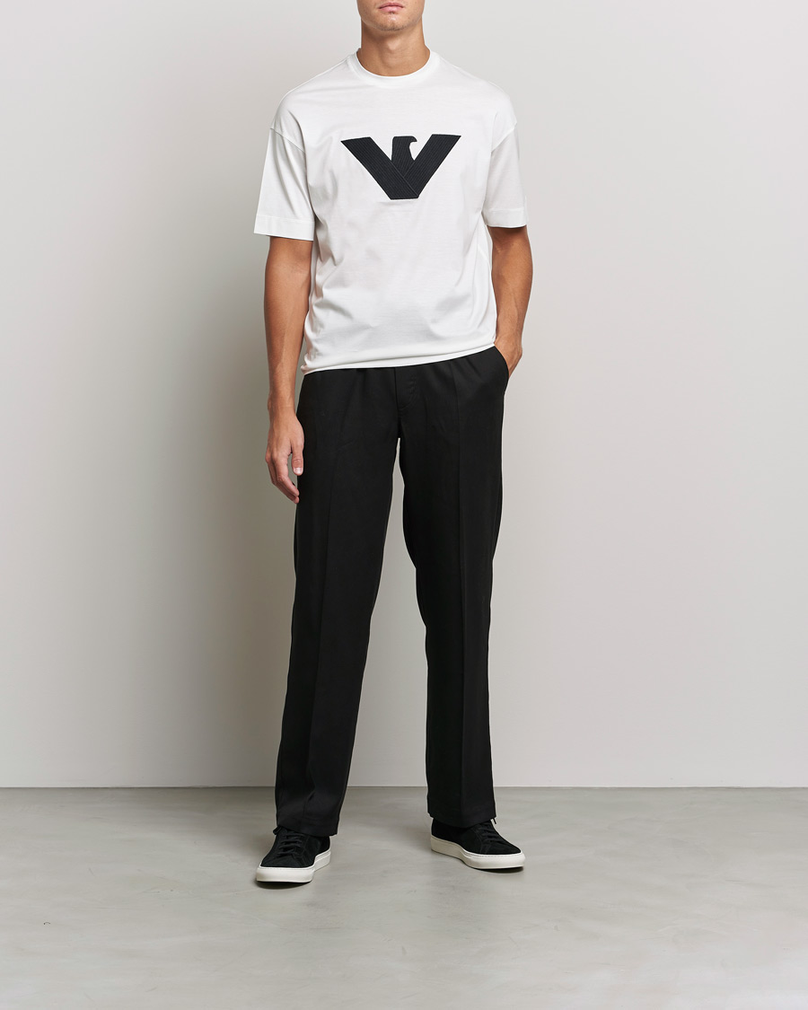 Hombres | Camisetas | Emporio Armani | Logo Cotton Tee White