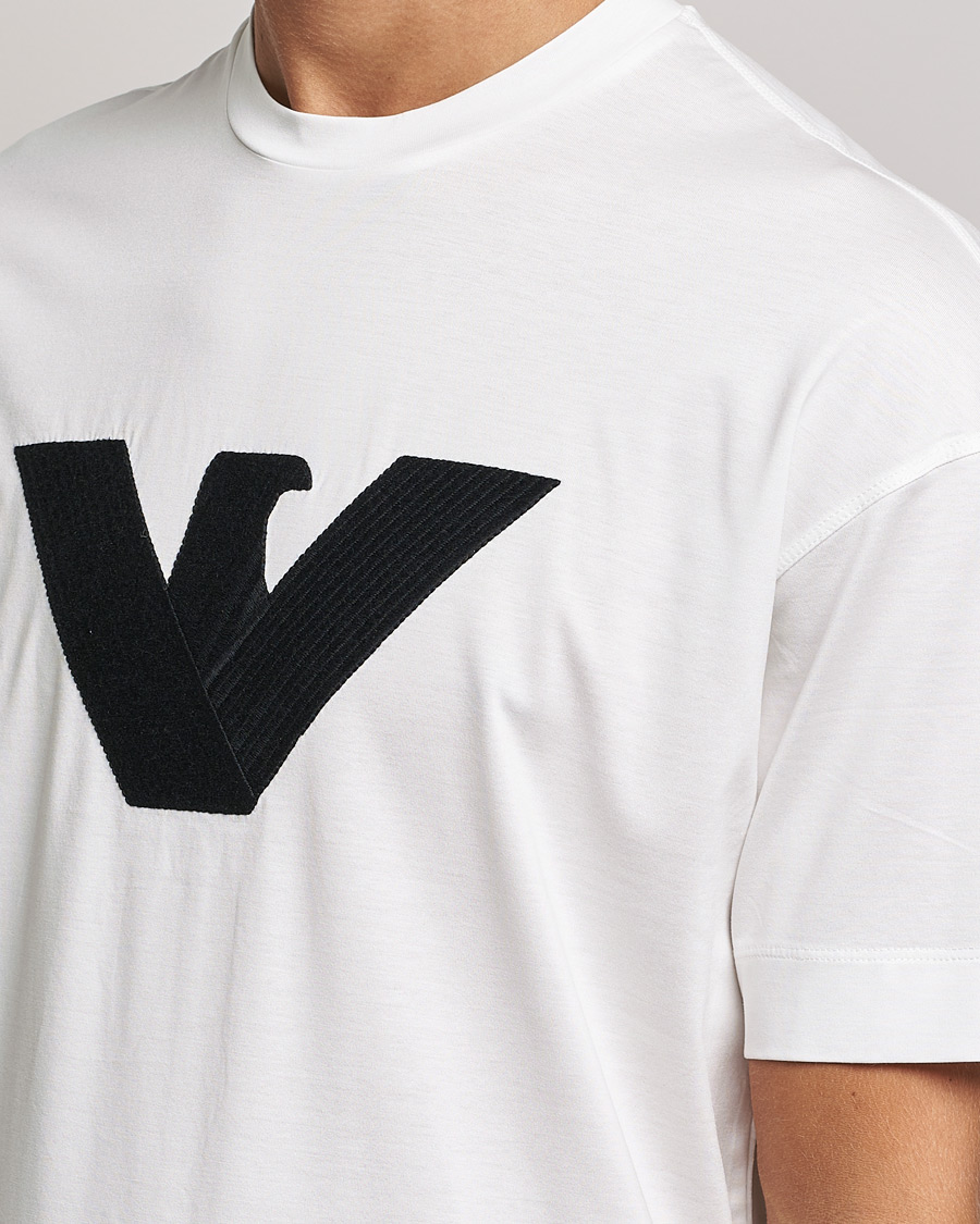 Hombres | Camisetas | Emporio Armani | Logo Cotton Tee White