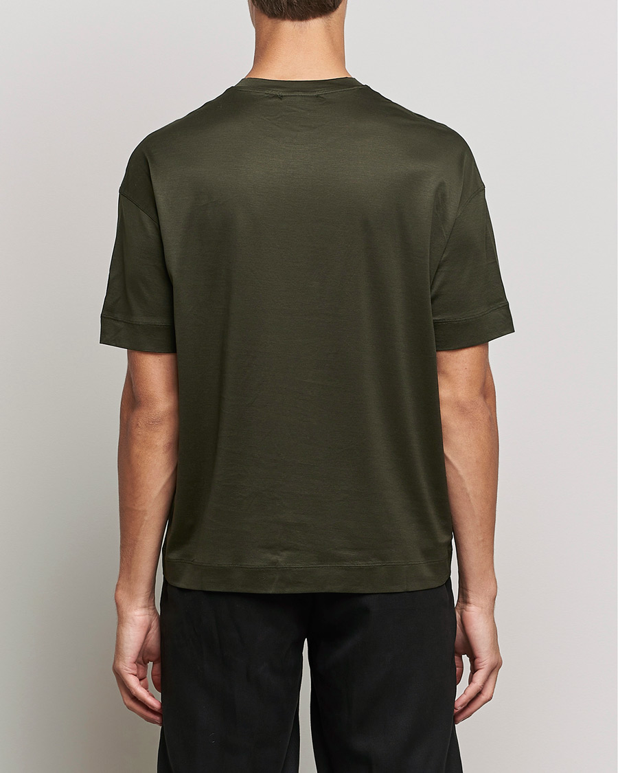 Hombres | Camisetas | Emporio Armani | Logo Cotton Tee Green