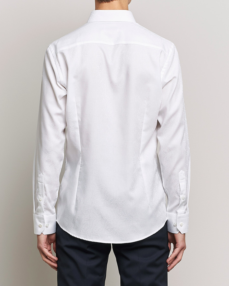 Hombres | Camisas | Eton | Jaquard Paisley Shirt White