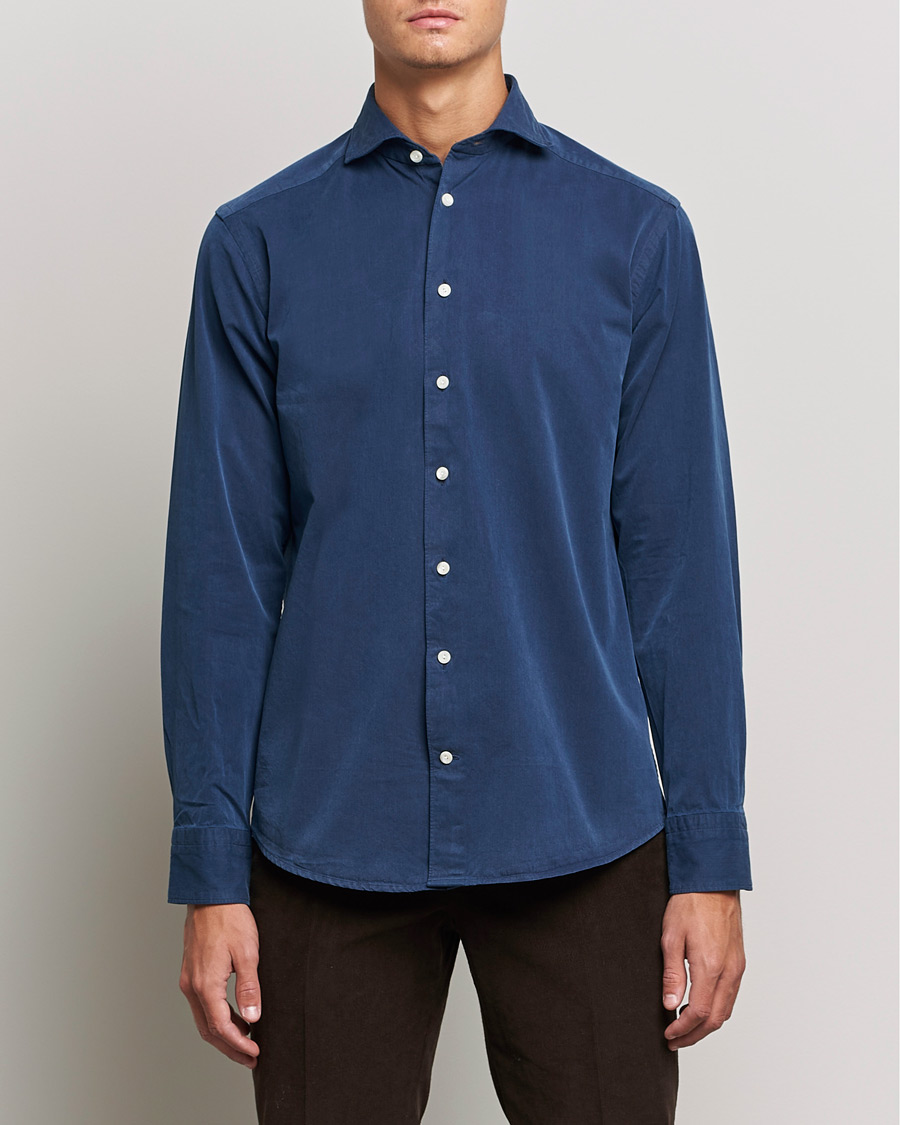 Hombres | Camisas | Eton | Recycled Cotton Denim Shirt Blue