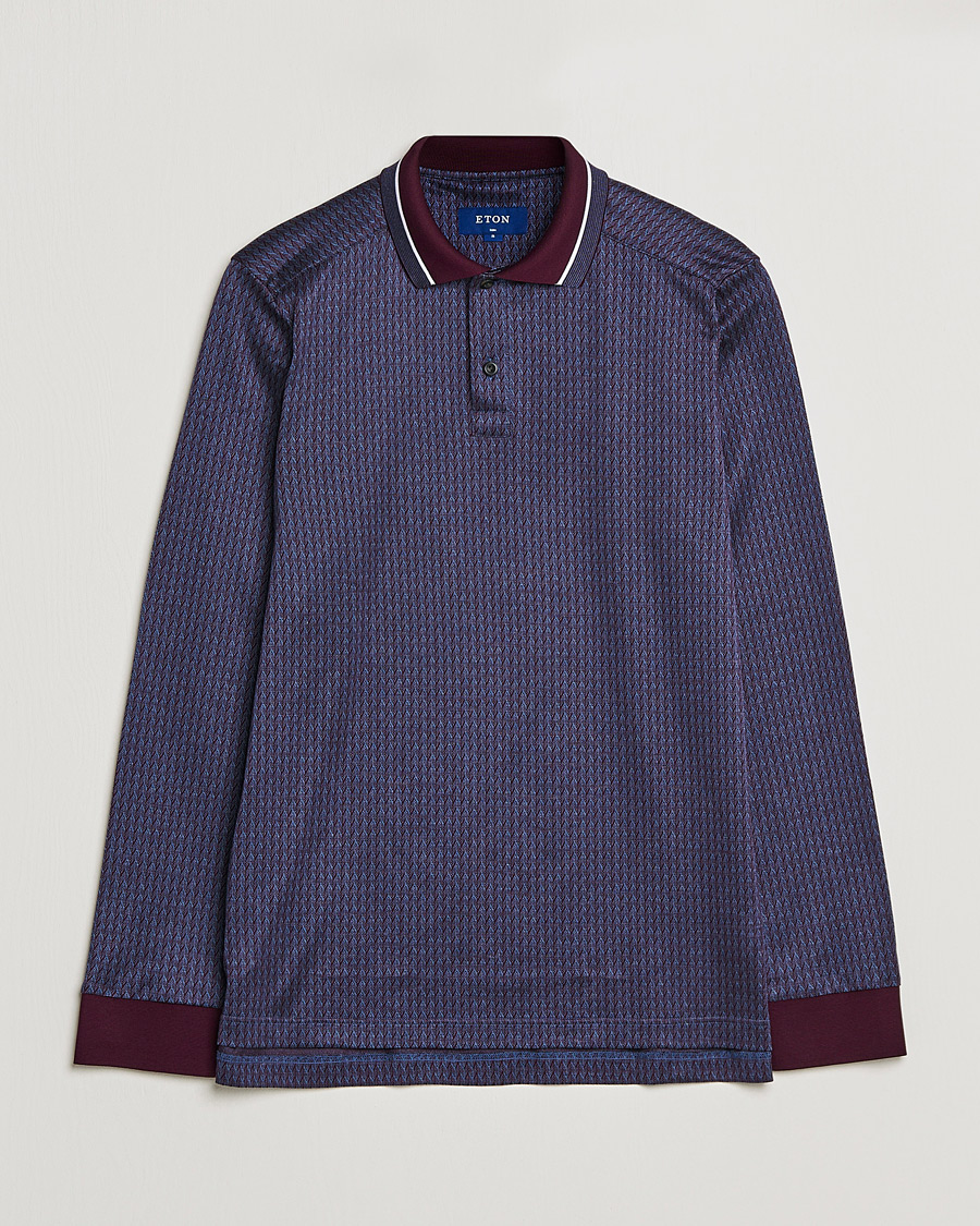 Hombres | Jerséis y prendas de punto | Eton | Jacuard Polo Shirt Red