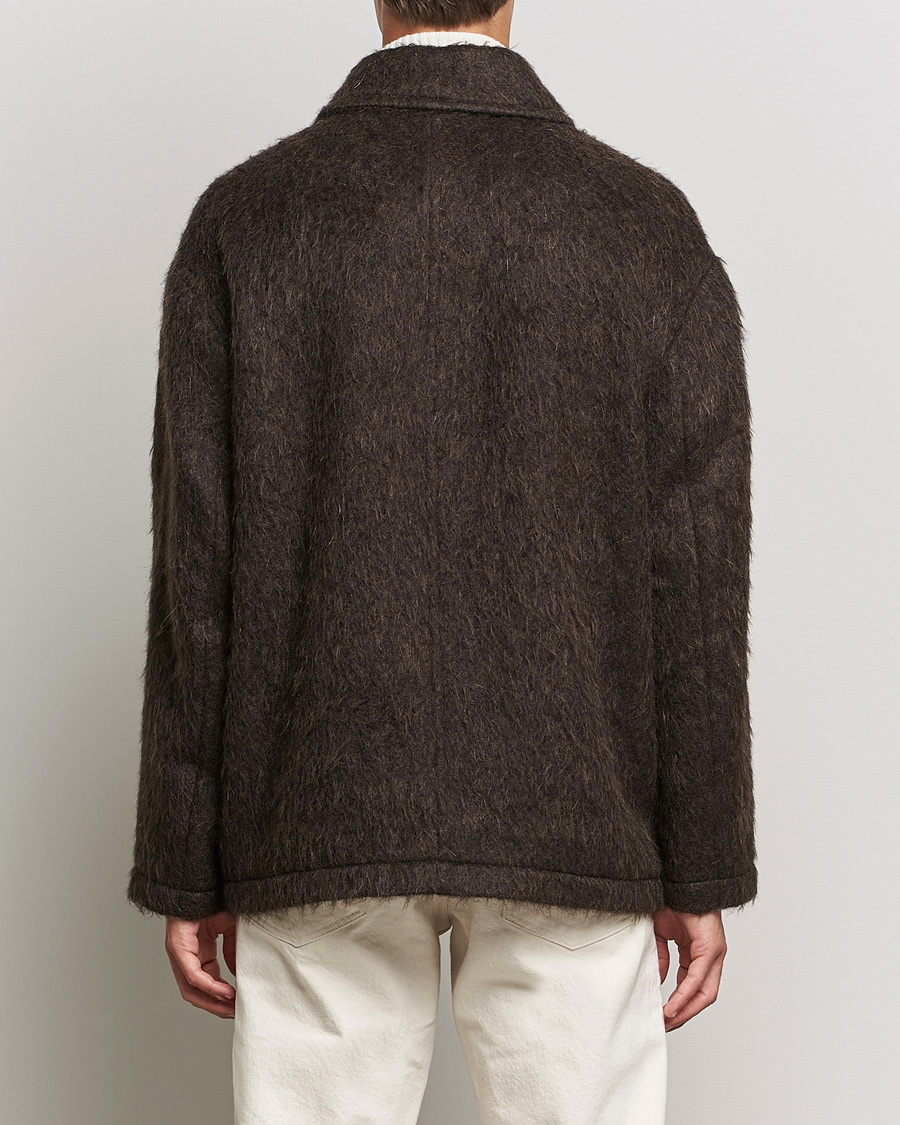 Hombres | Abrigos y chaquetas | Filippa K | Seattle Hairy Coat Dark Brown