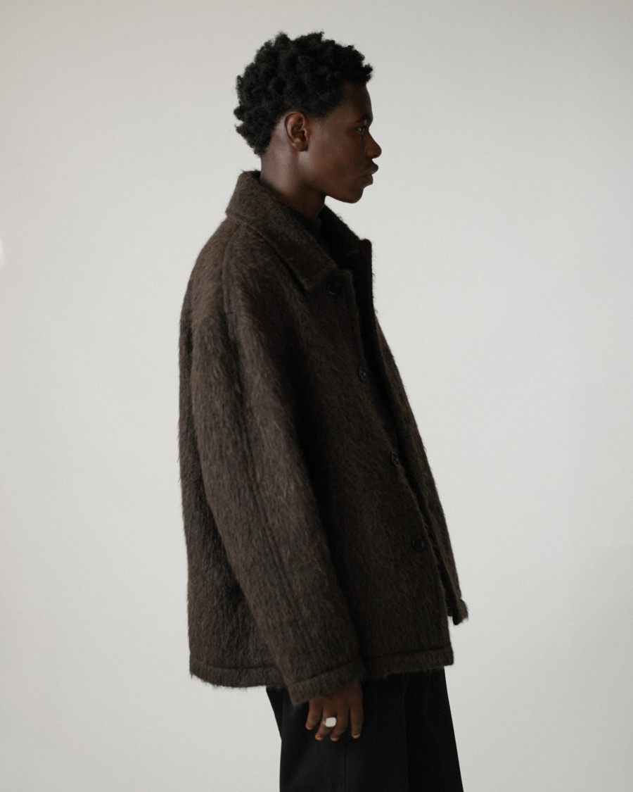 Hombres | Abrigos y chaquetas | Filippa K | Seattle Hairy Coat Dark Brown
