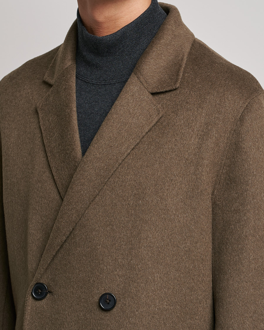 Hombres | Abrigos y chaquetas | Filippa K | Athens Wool Cashmere Coat Olive Melange
