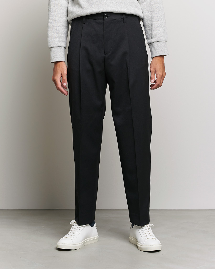 Hombres | Pantalones | Filippa K | Samson Wool Trouser Black