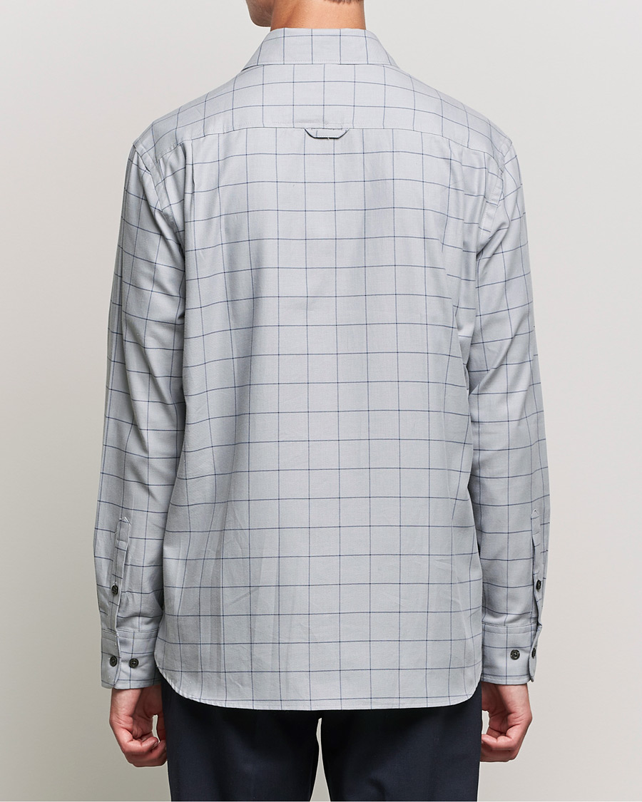 Hombres | Camisas | Filippa K | Rob Checked Shirt Light Grey