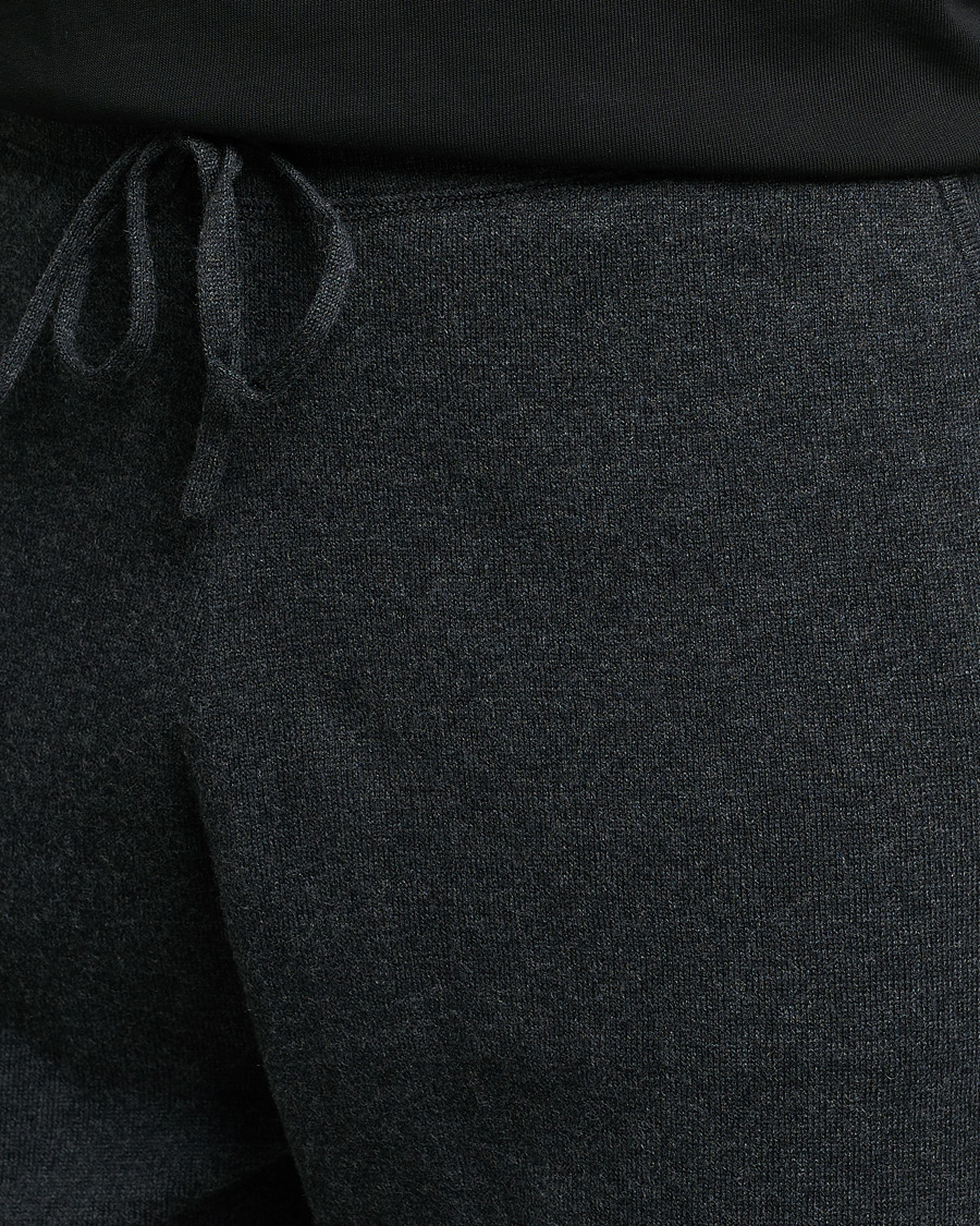 Hombres | Pantalones | Filippa K | Hall Cotton Wool Trouser Antracite Melange