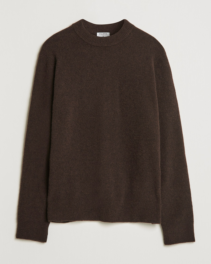 Hombres | Jerséis y prendas de punto | Filippa K | Johannes Yak Sweater Ginger Brown