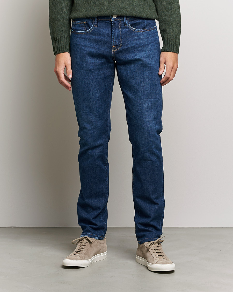 Hombres | Vaqueros | FRAME | L´Homme Slim Stretch Degradable Jeans Indigo Land