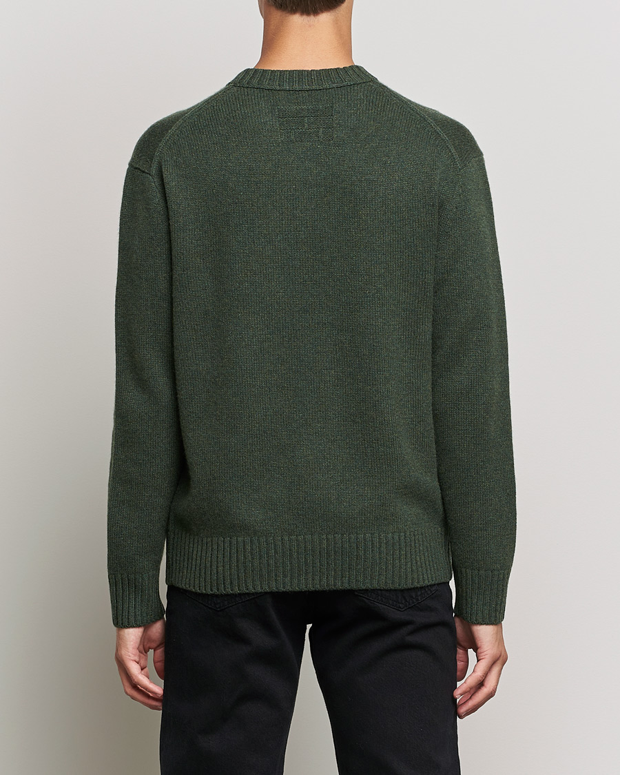 Hombres | Jerséis y prendas de punto | FRAME | Cashmere Sweater Military Green