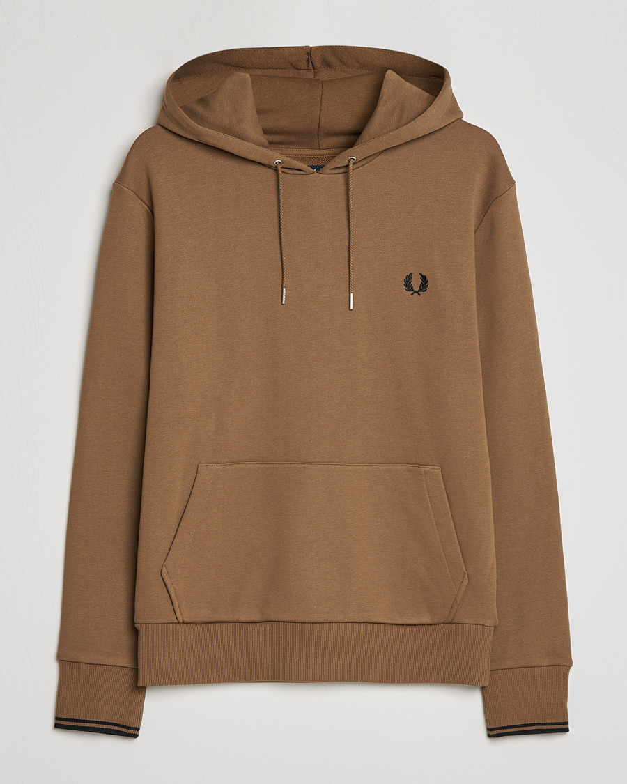 Hombres | Jerséis y prendas de punto | Fred Perry | Twin Tipped Hooded Sweatshirt Shadded Stone