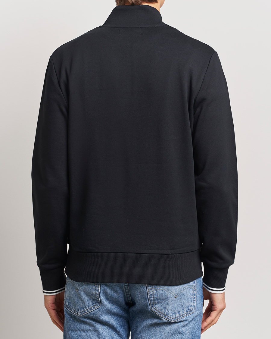 Hombres | Jerséis y prendas de punto | Fred Perry | Half Zip Sweatshirt Black