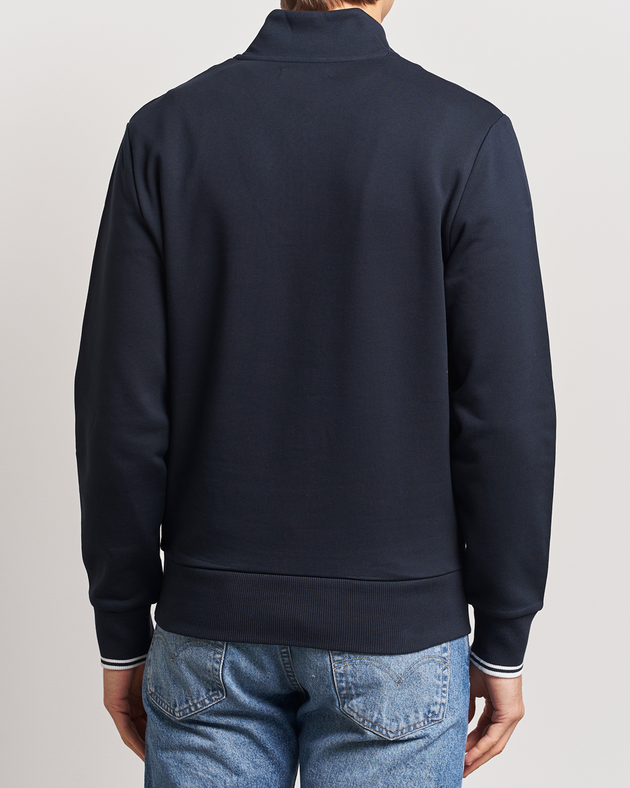 Hombres | Jerséis y prendas de punto | Fred Perry | Half Zip Sweatshirt Navy